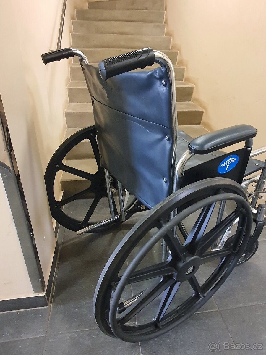MAXI ŠIROKÝ zesílený značkový invalidní vozík - 4