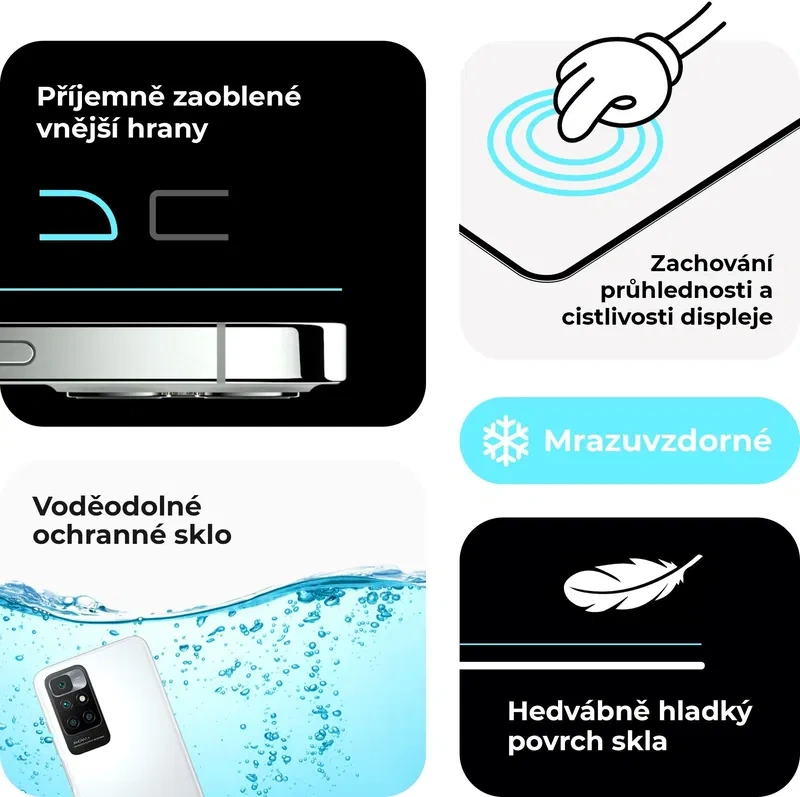 Ochranné sklo antibakteriální pro iPhone 14 Plus - 4