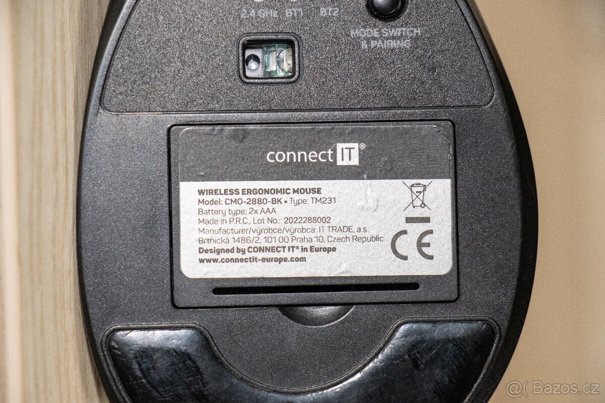 Ergonomická bezdrátová myš (Vertikální myš) Connect it - 4