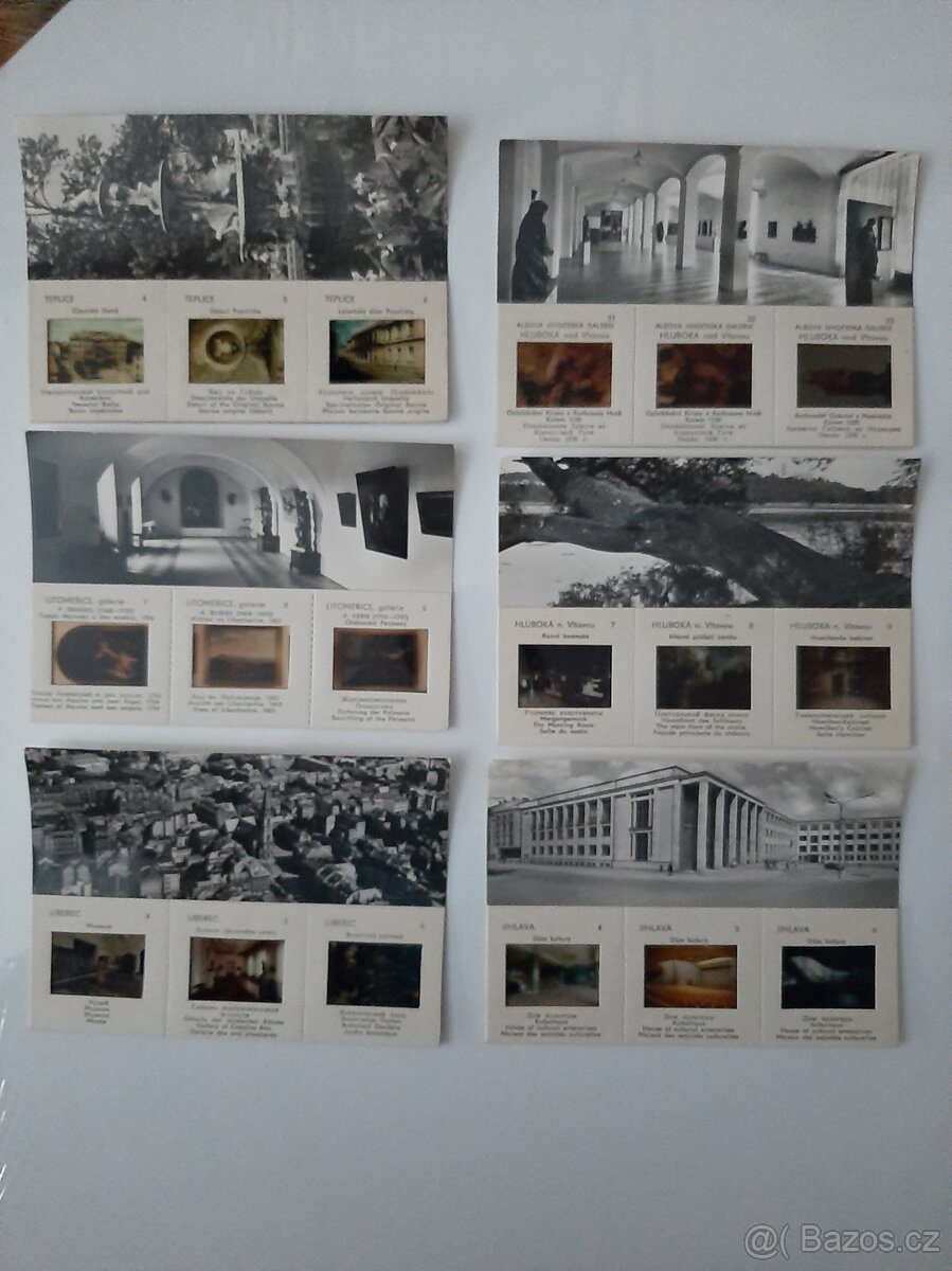 POHLEDNICE s diapozitívem ČSSR nepopsané - 4