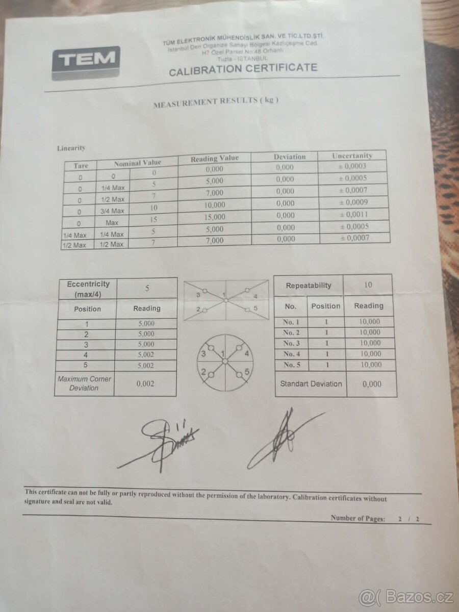 certifikovana váha - 4