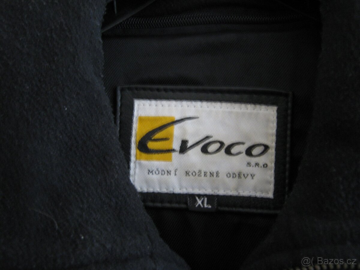 --- PÁNSKÁ ČERNÁ KOŽENÁ BUNDA vel. XL top stav --- - 4