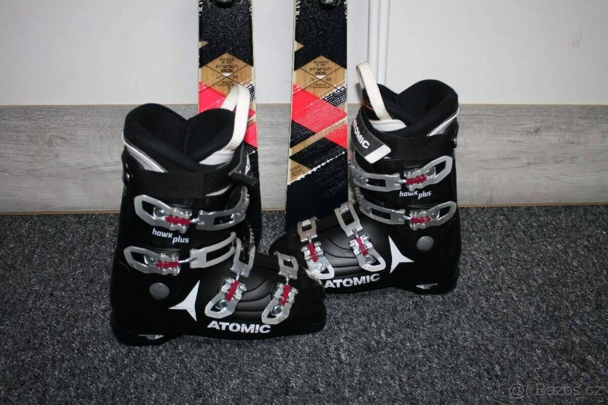 dámske lyže Wedze drevene jadro 156 cm - 4