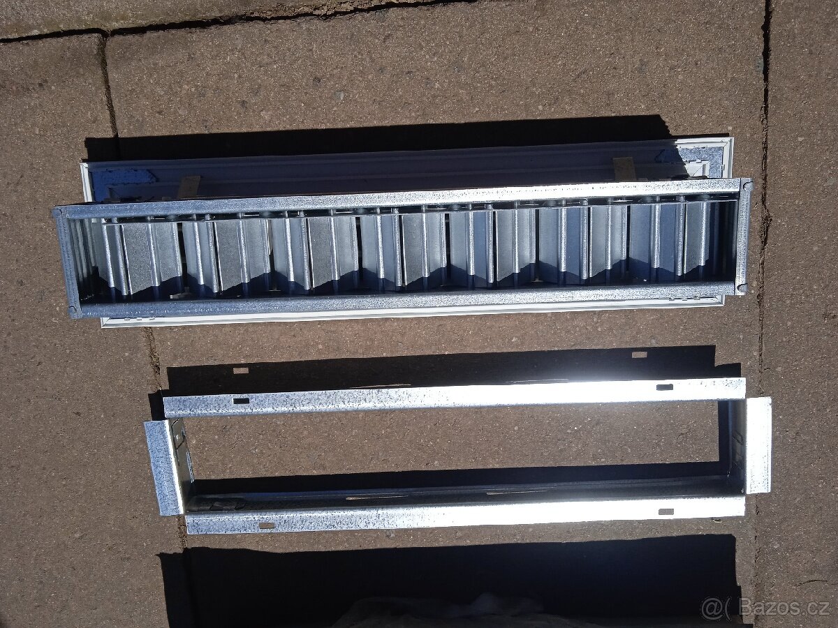 Prodám dvě nové větrací mřížky - nastavitelné lamely - 4