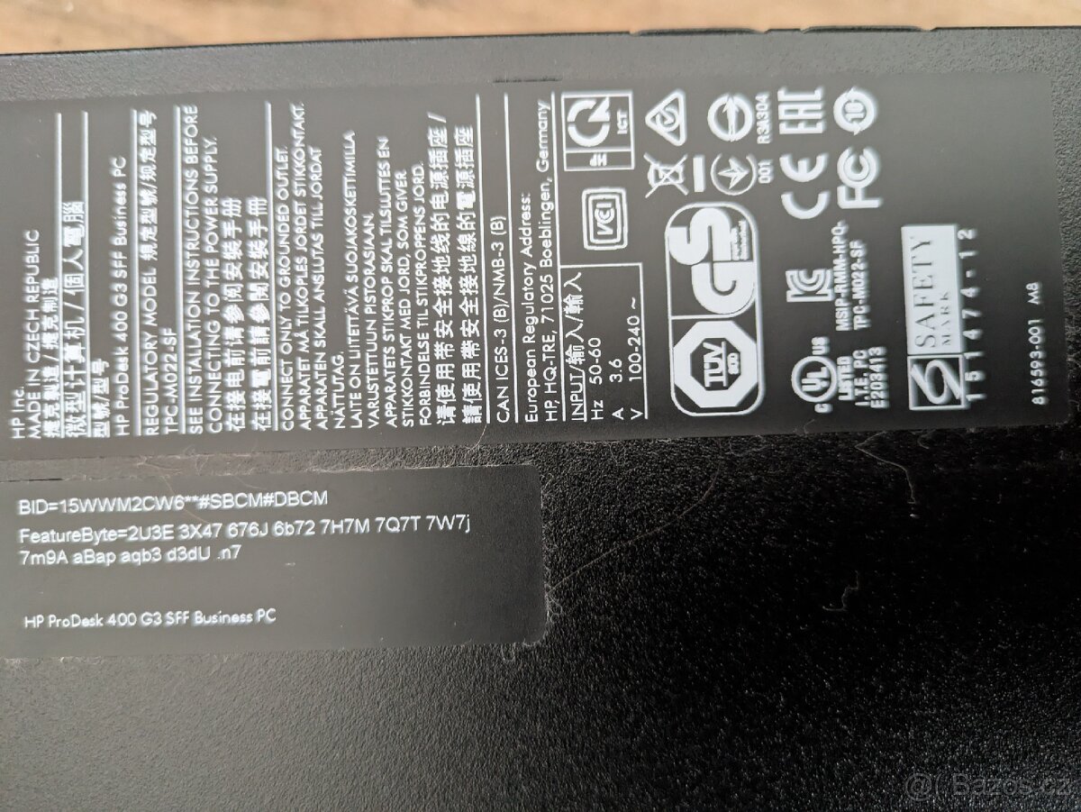 Case a zdroj HP Prodesk 400 G3 SFF Business - 4