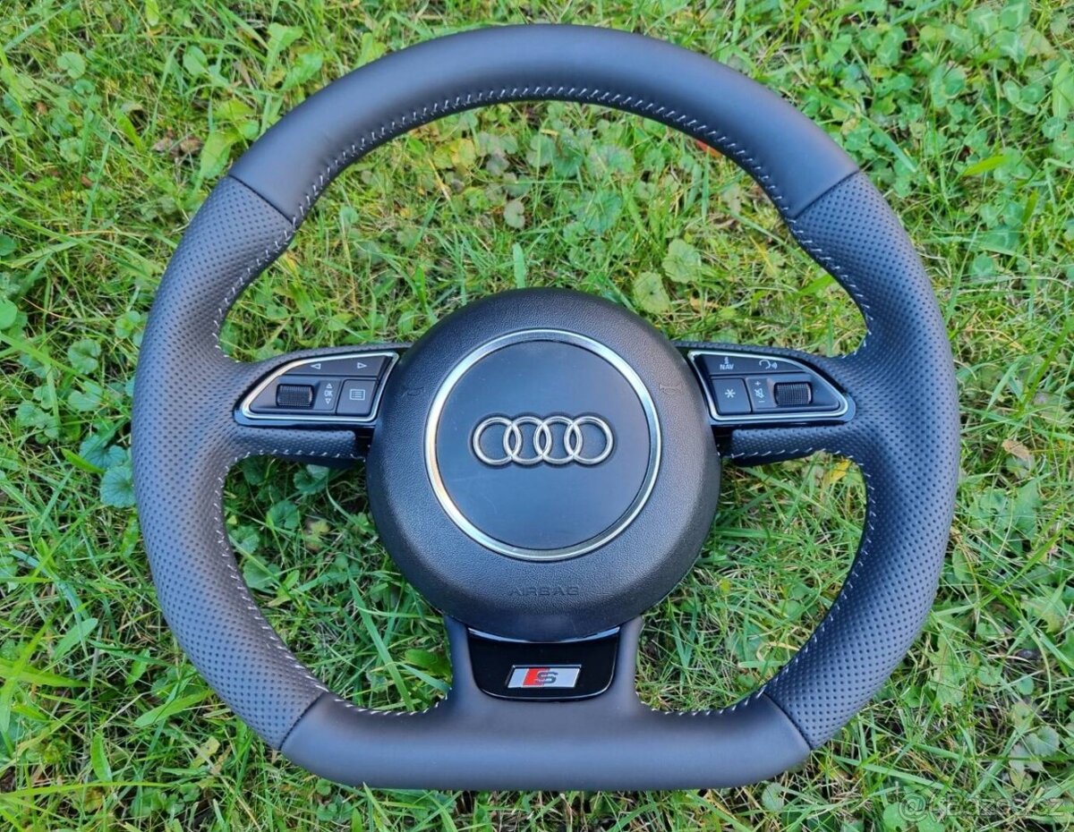 VOLANT AUDI KOŽENÝ MULTIFUNKCNY s AIRBAGOM - 4