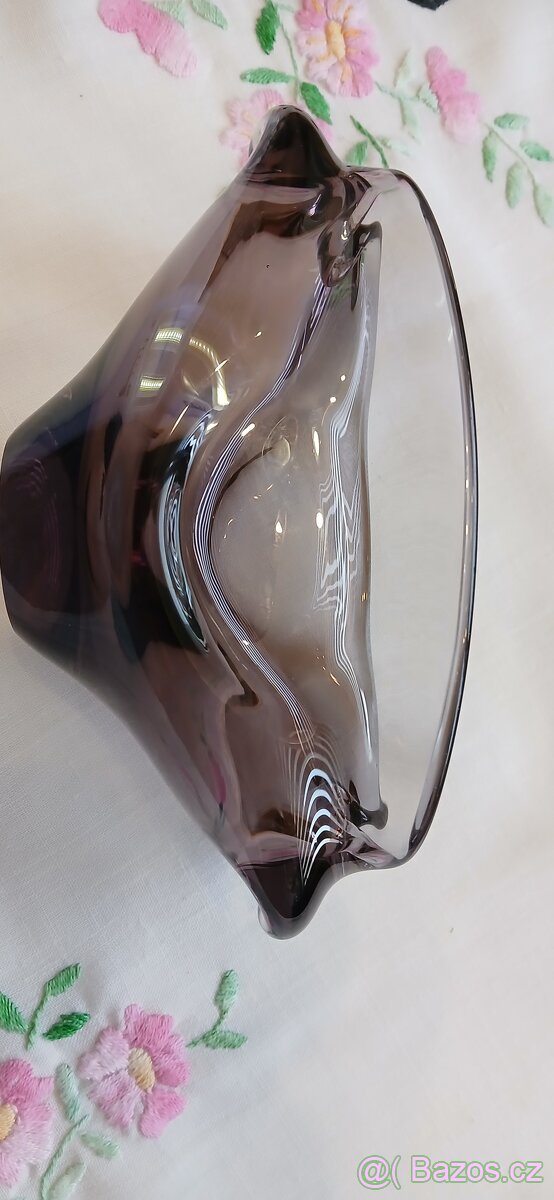 Popelník hutní sklo - 4