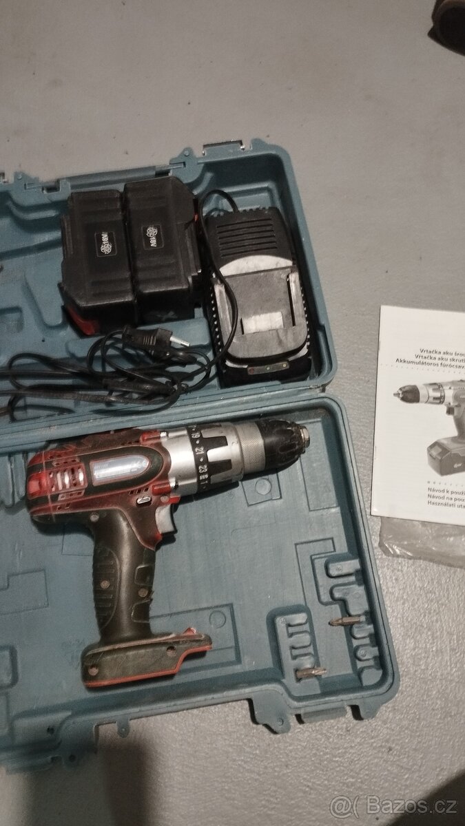 Aku vrtačka EXTOL Premium 18V - 4