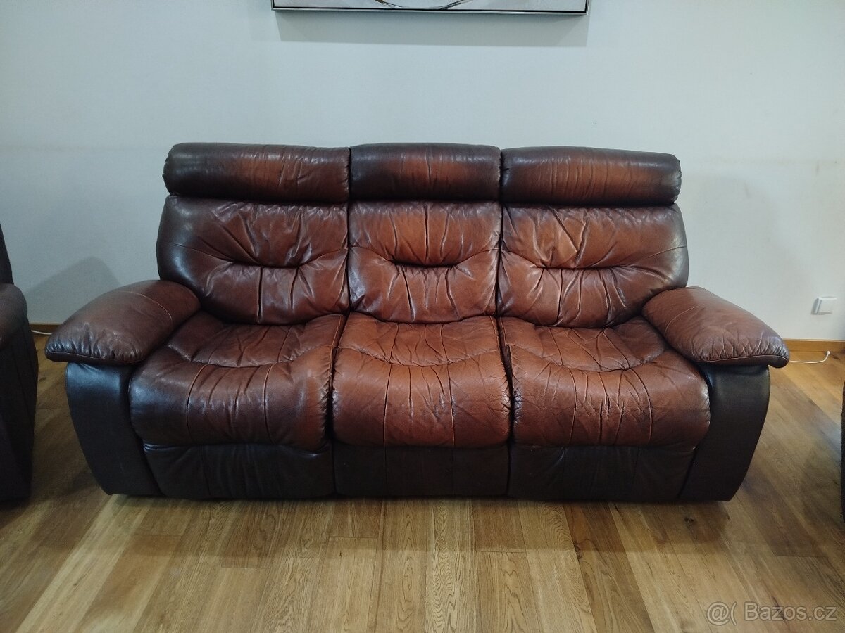 Kožená sedací souprava - 4