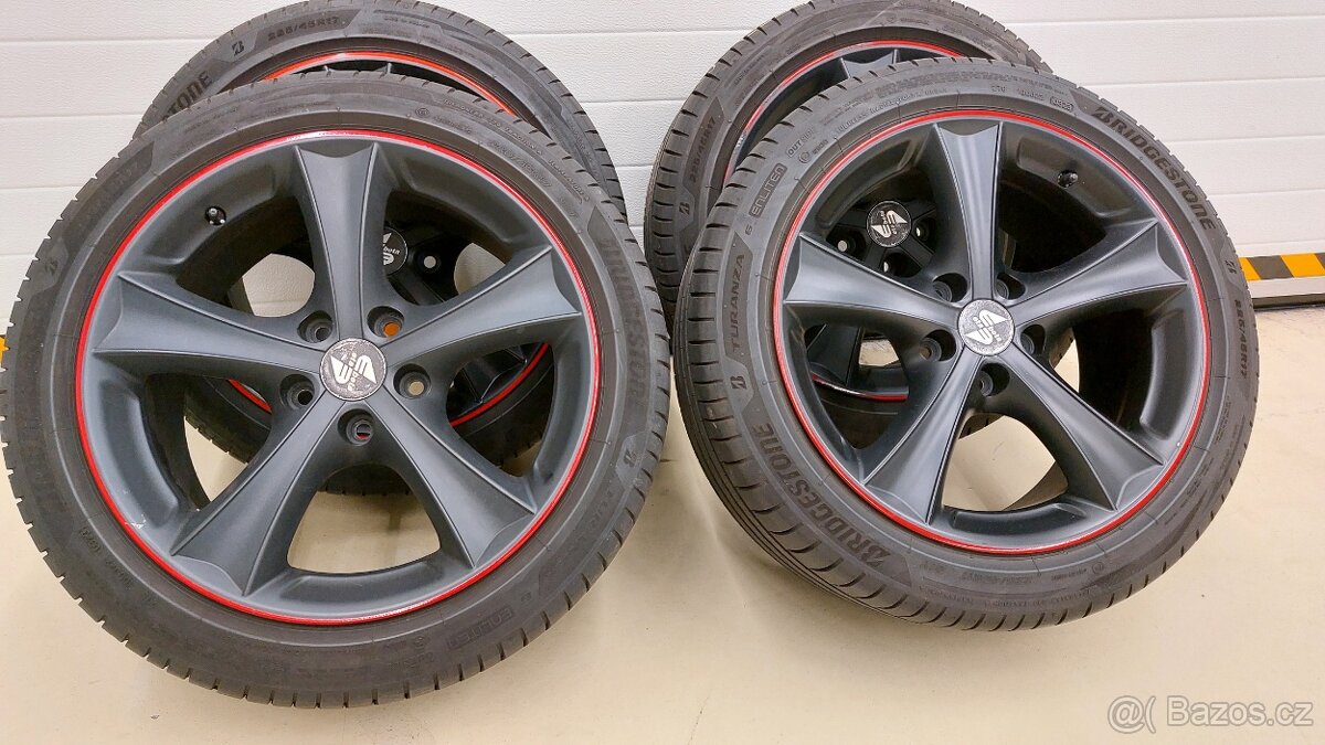 Alu kola 5x112 r17.Černe Eta Beta vw škoda audi Seat - 4
