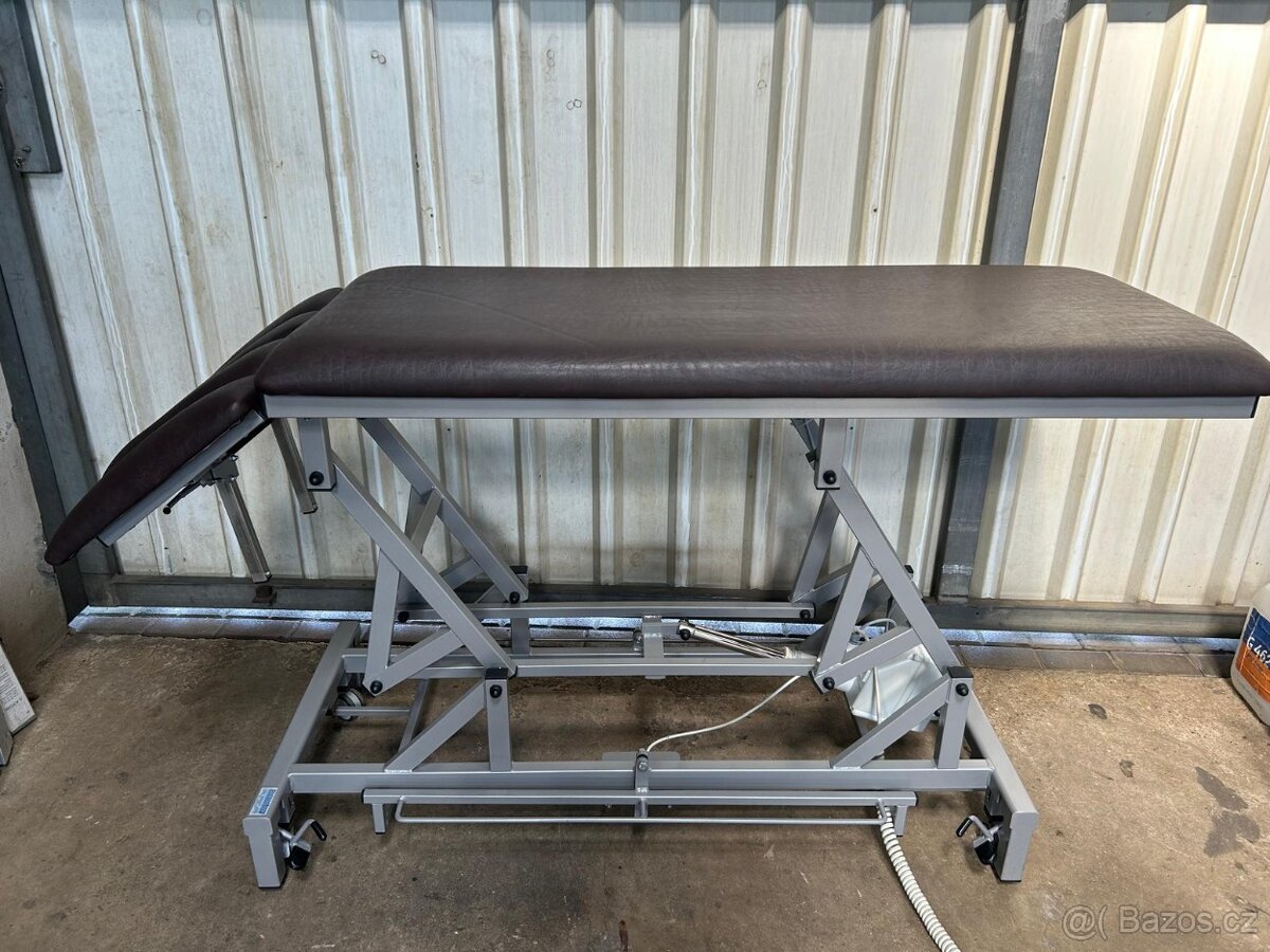 Elektrické Masazni lehátko hnědé AKCE 1 motor s područkami - 4