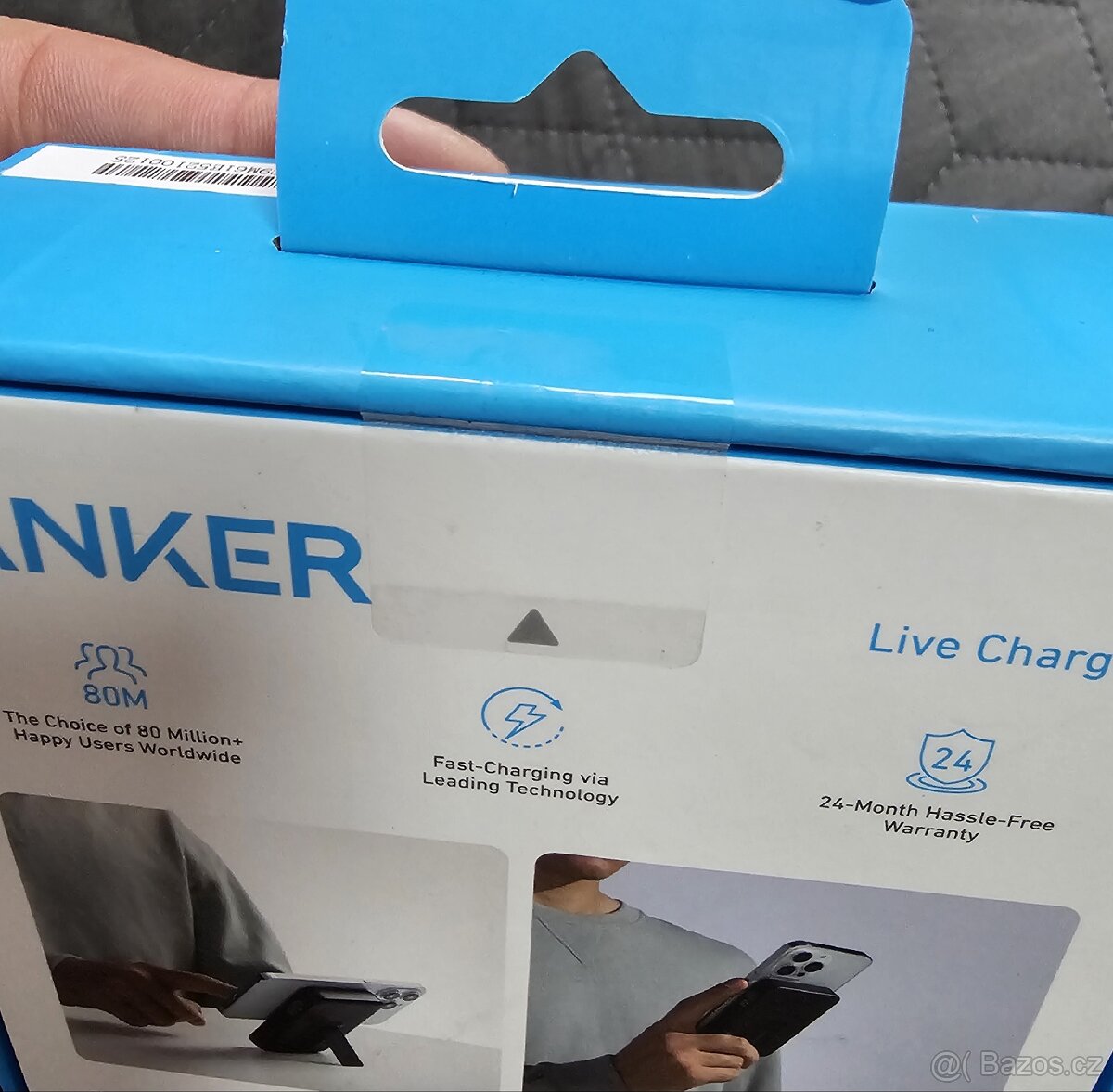 Bezdrátová powerbanka Anker MagGo 10000mAh, 27W - 4