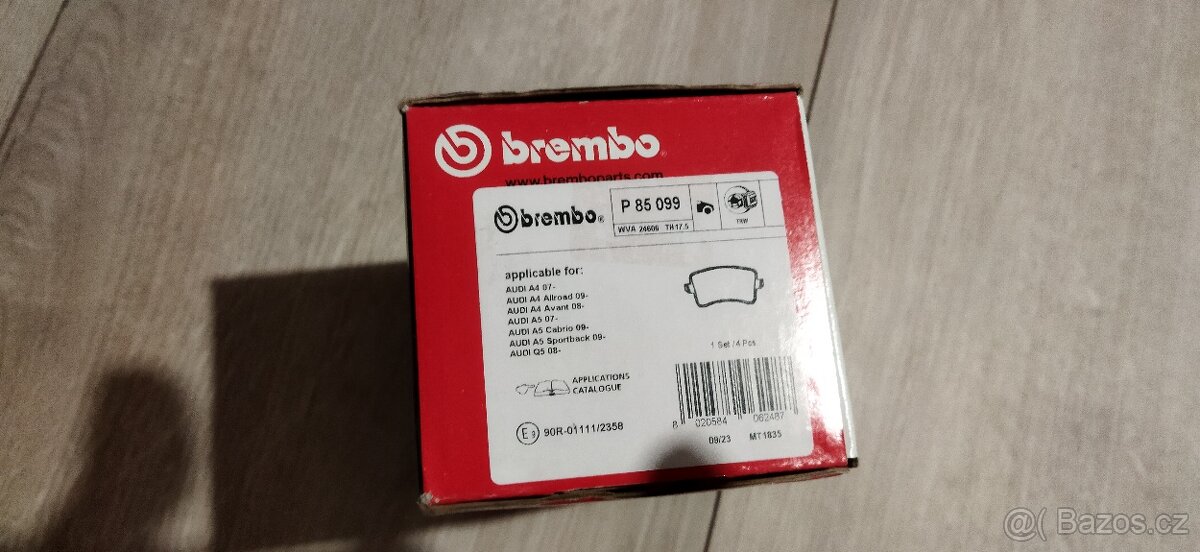 Prodám brzdové destičky brembo Audi a4 B8 - 4