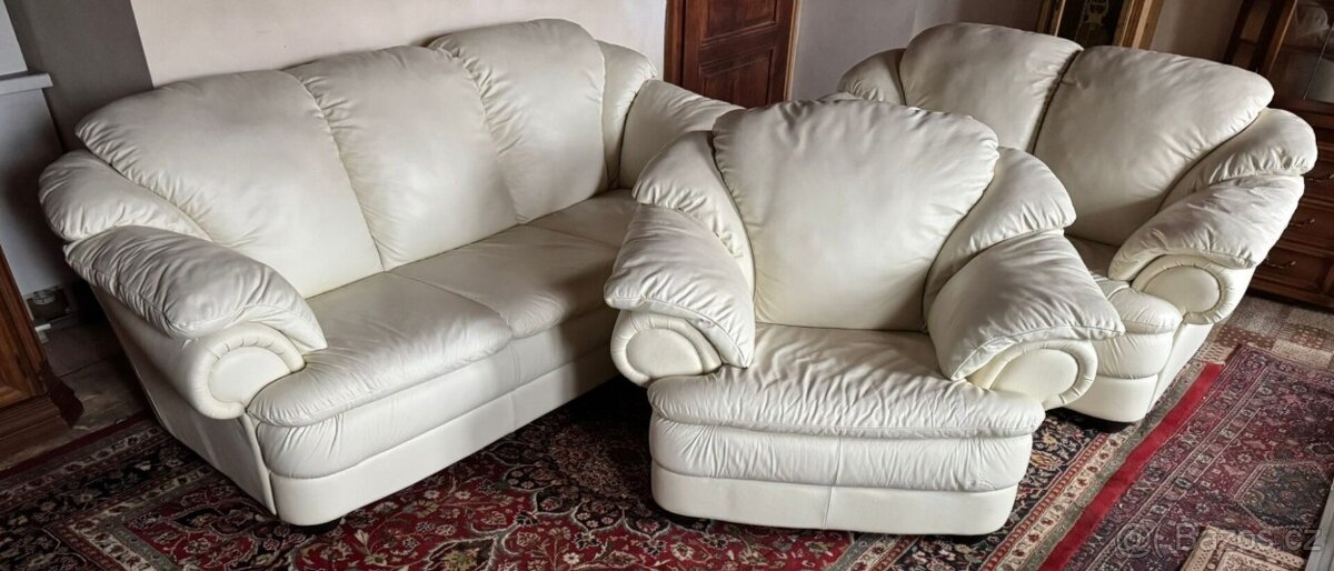 Kožená sedací souprava 3+2+1,5834 - 4