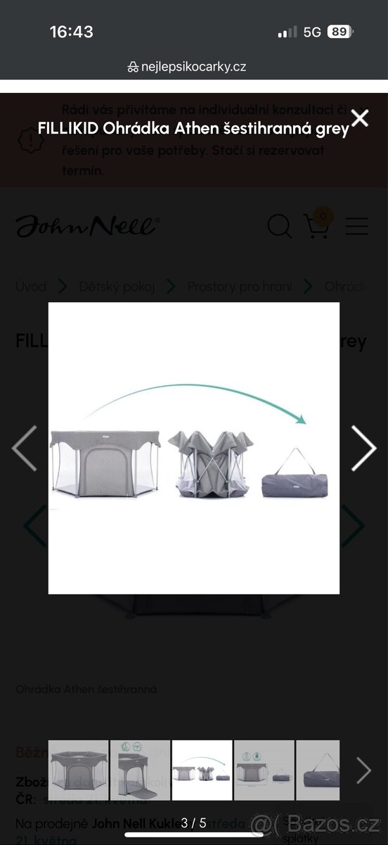 Dětská ohrádka skládací - 4