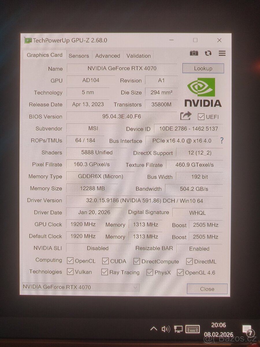 Herní PC Ryzen 7 7800X3D + RTX 4070 | 32 GB RAM | TOP stav | - 4