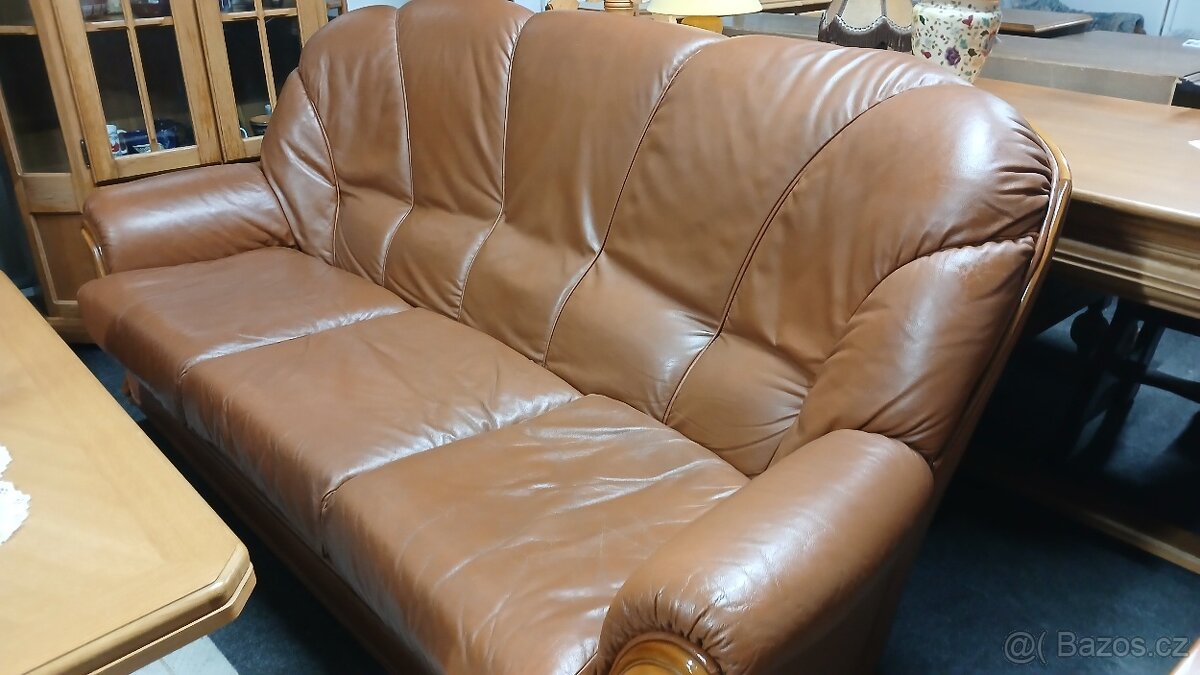Kožená sedací souprava 3+1+1 - 4