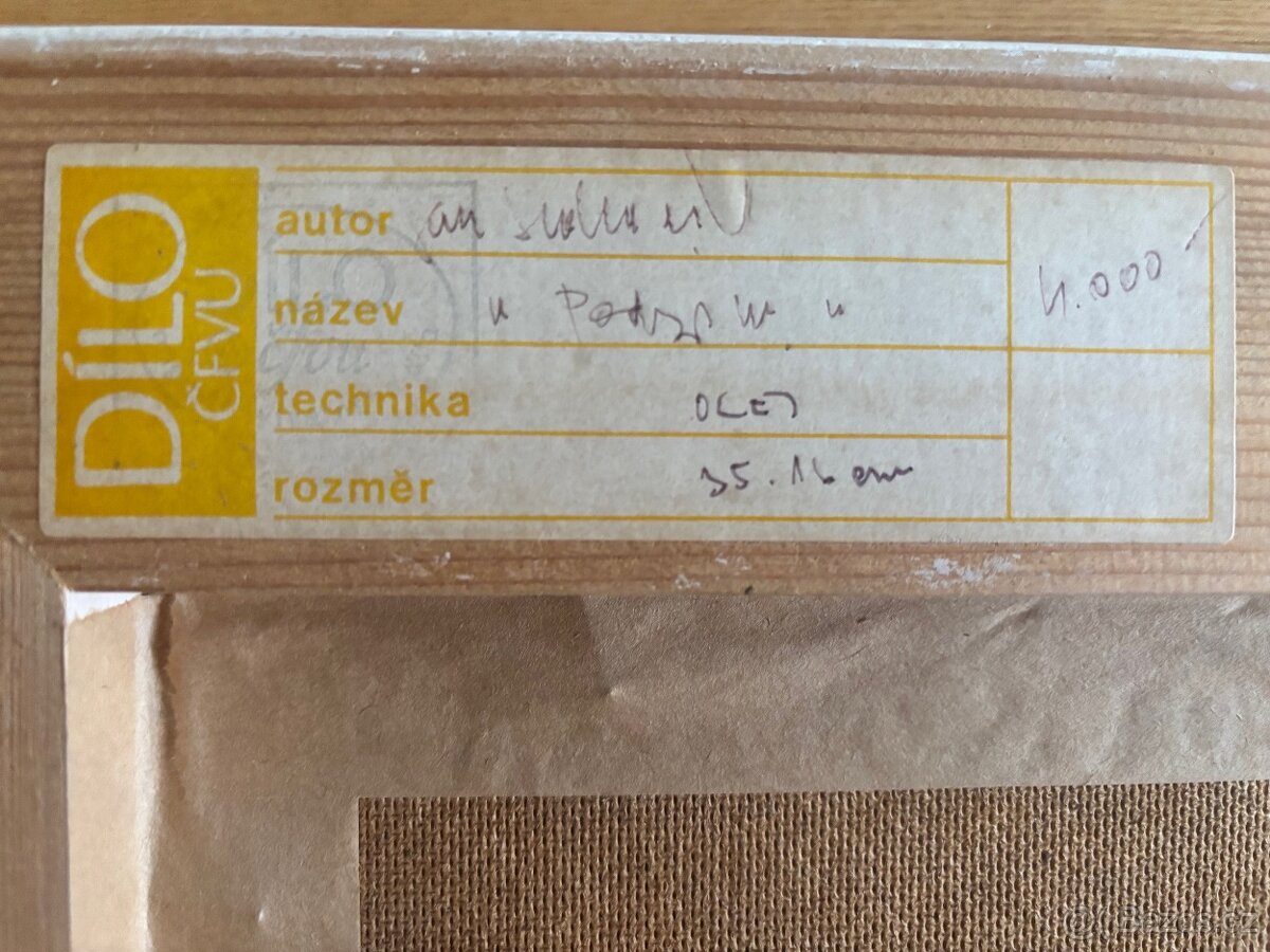 Obraz Jan Sedláček, Podzim, olej 30x50 - 4