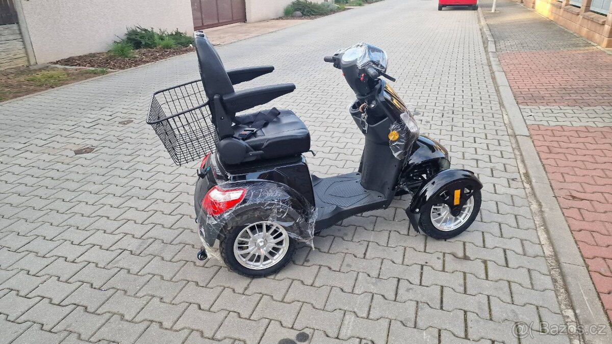 Elektrický čtyřkolový skútr 4GO,500 W 60 V 25 km/h černá nep - 4