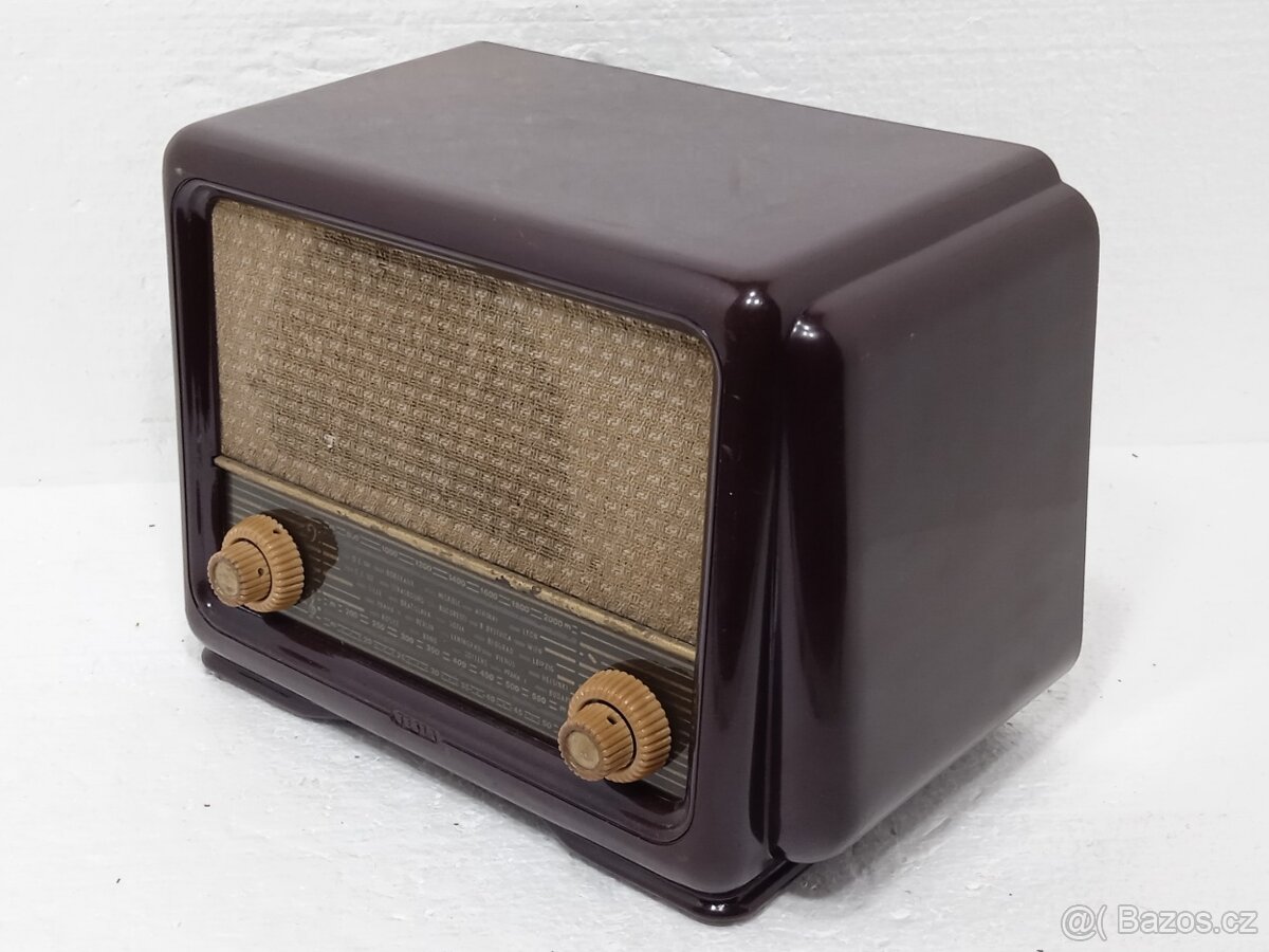 TESLA 420U TRIO - Bakelitové rádio 1956 - 4