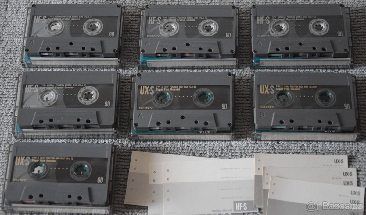 SONY HF-S 90min typ I + SONY UX-S 90min TYP II/CrO2, 7ks - 4