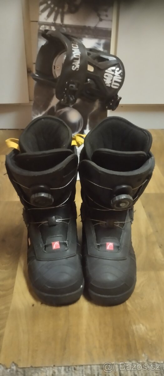 Dětský Snowboard 106 cm+boty boa kolečko velikost 21-21,5 cm - 4