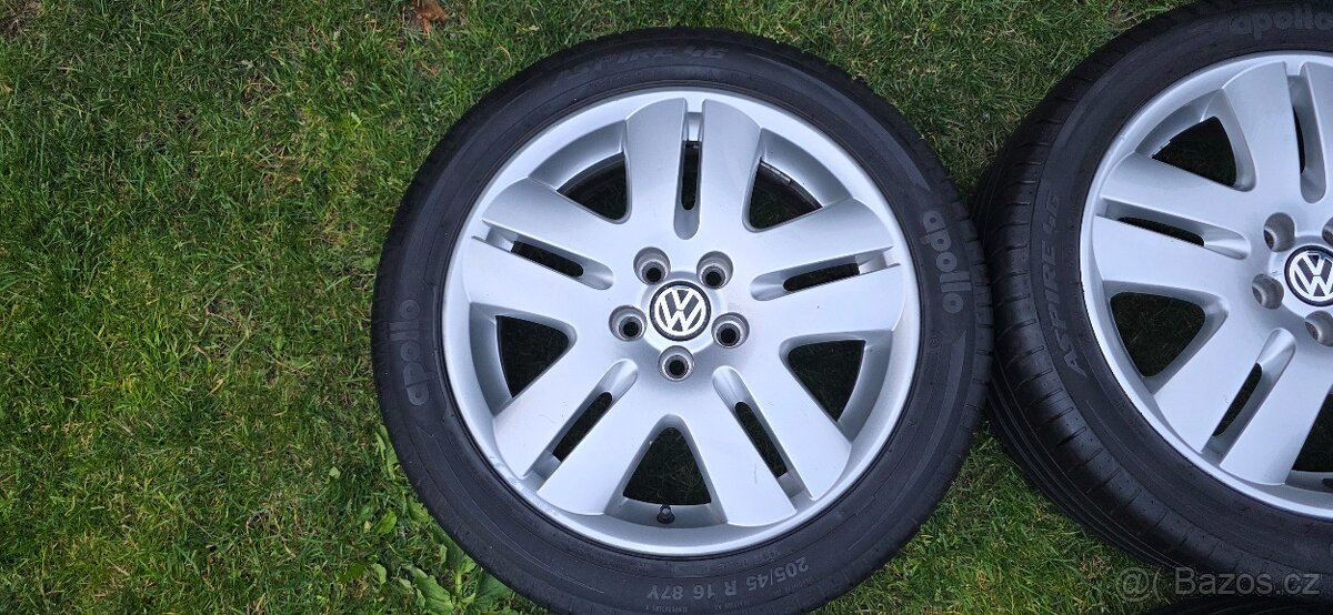 Letní sada VW Polo - 205/45/16, 6,5x16 ET43-pošlu na dobírku - 4