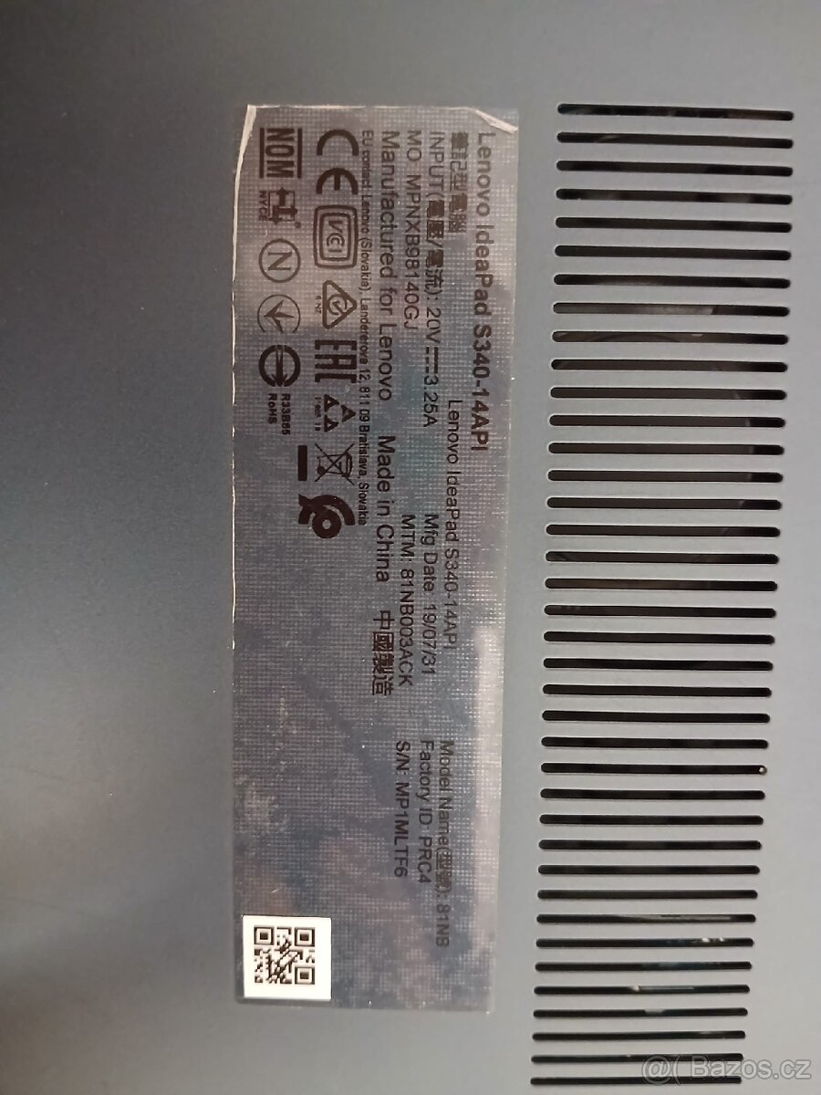 Notebook Lenovo Ideapad S340 - 4