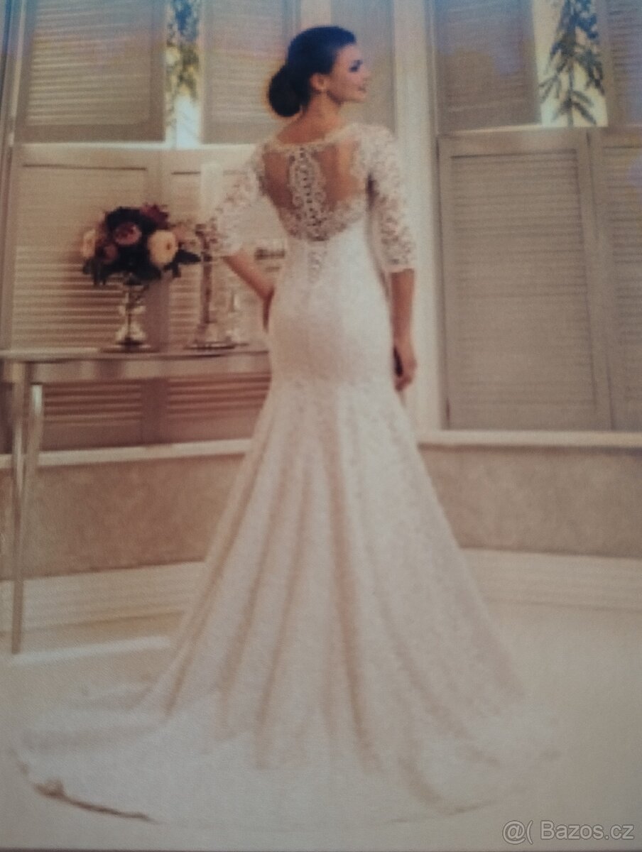 Svatební šaty S,M - 4