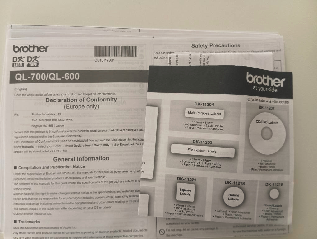 Termotiskárna Brother QL-700 - 4