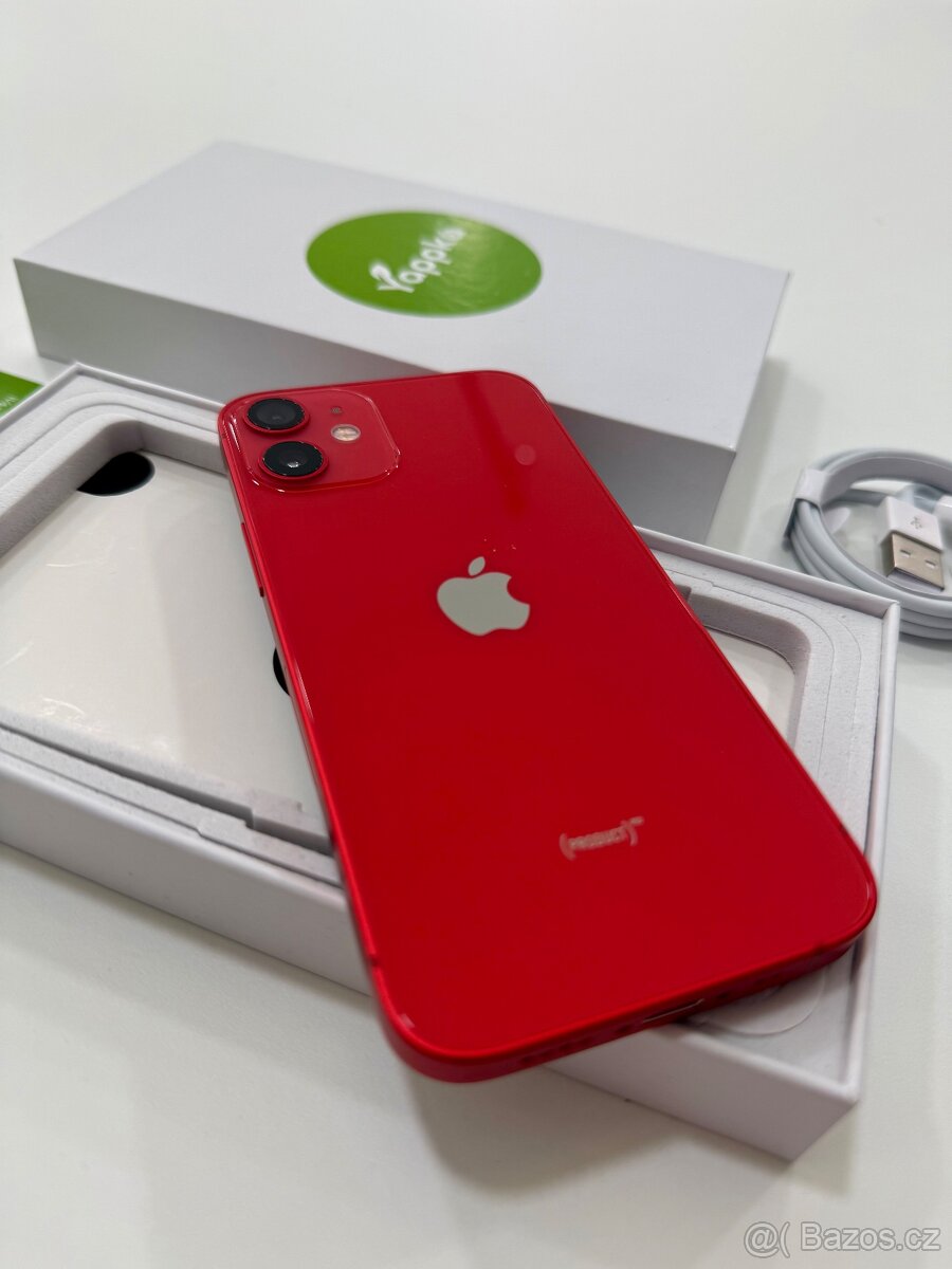 Apple iPhone 12 Mini 64GB Red - Krásný stav - ZÁRUKA - 4