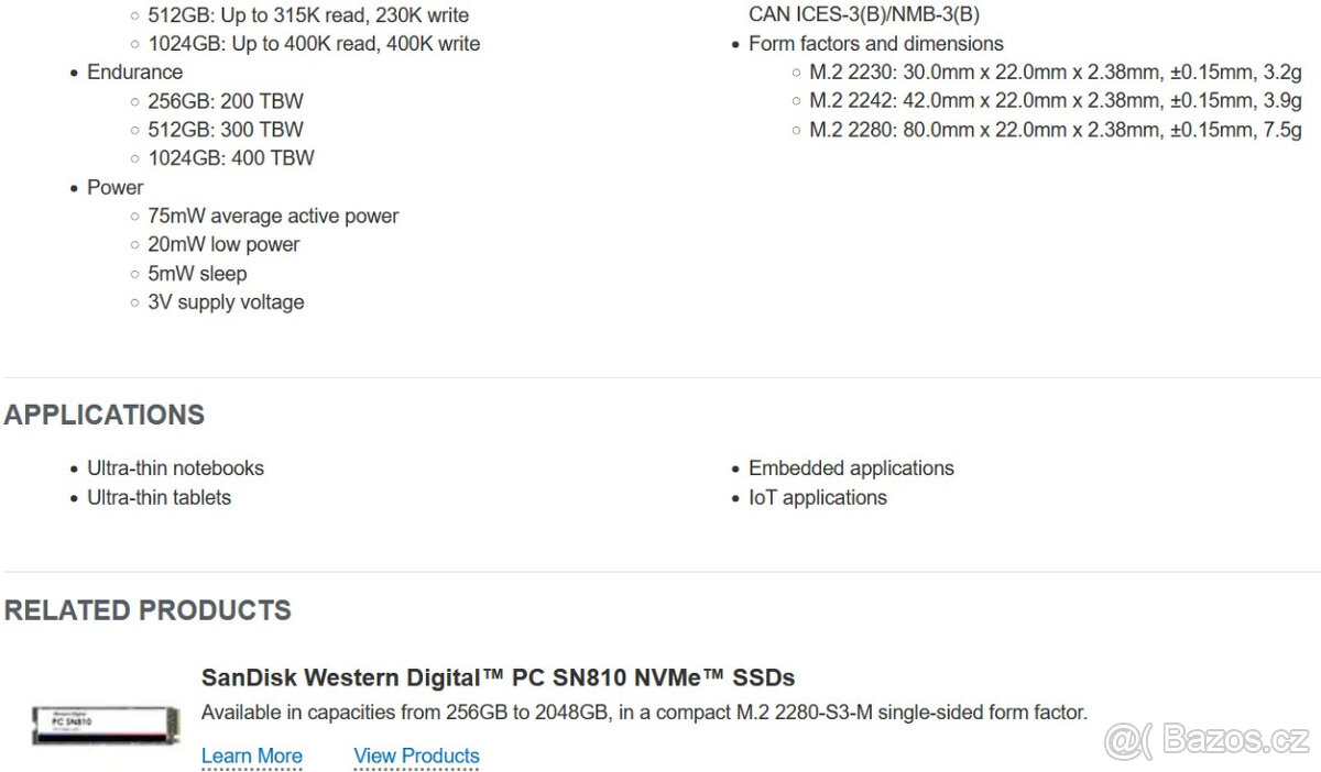 NVMe SSD 512GB, M.2 2280, WD SN530 (SandDisk) - 4