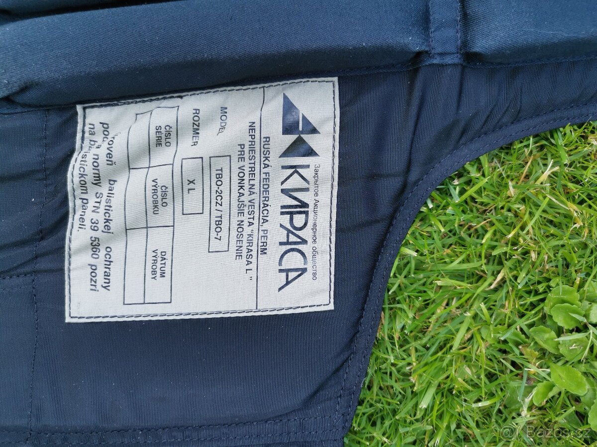 kirasa balistická vesta samopal neprůstřelná taktická - 4