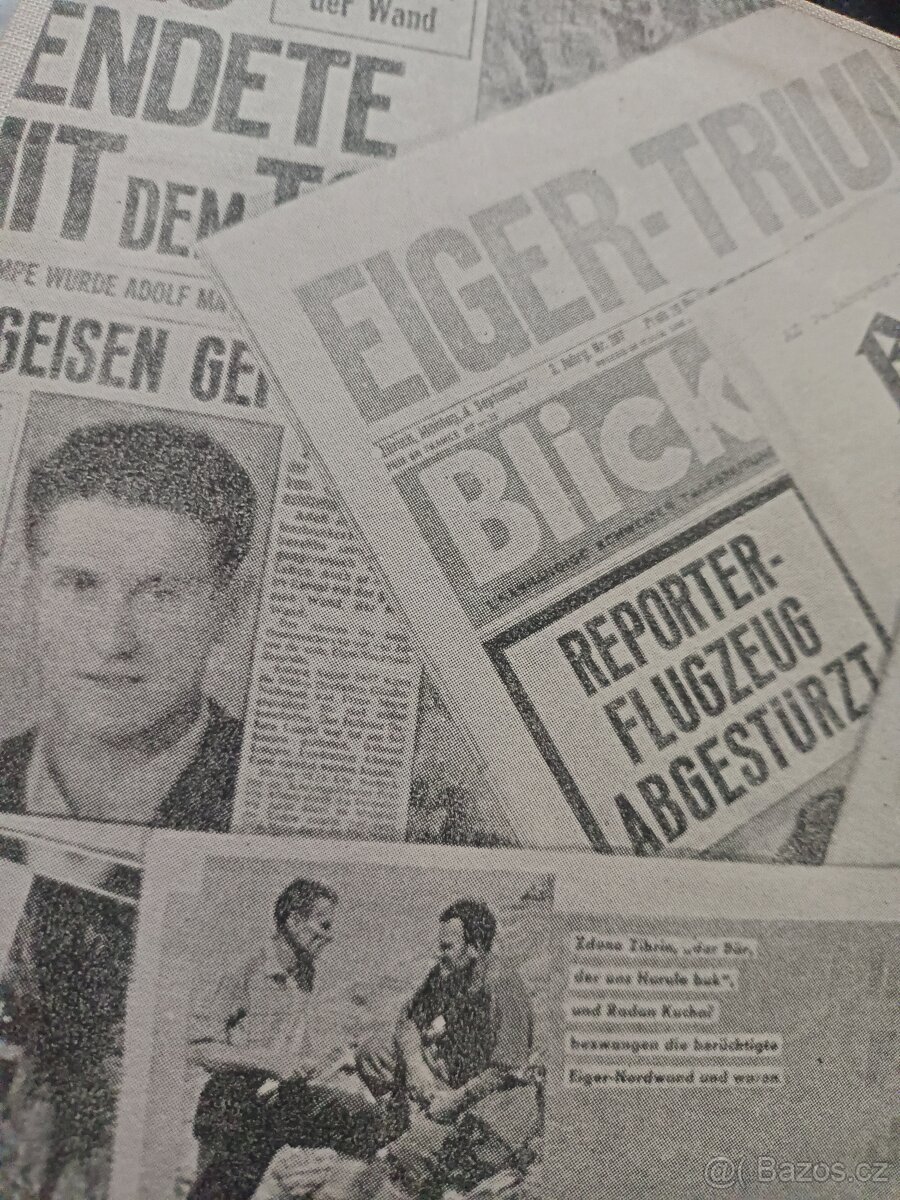 Kniha Deset velkých stěn Radovan Kuchař rv 1963, cena 219 Kč - 4