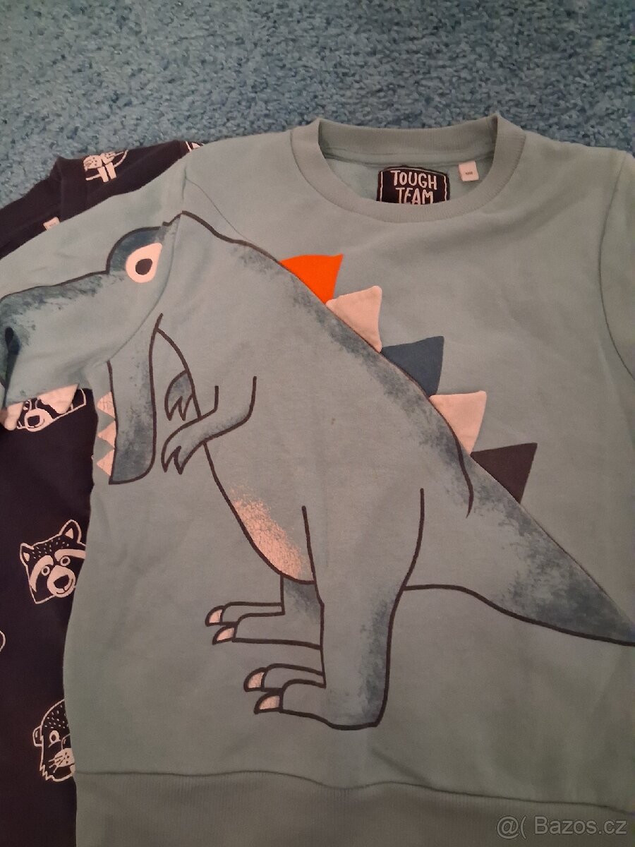 Chlapecke mikiny 3 ks vel. 110 a 122 - 4