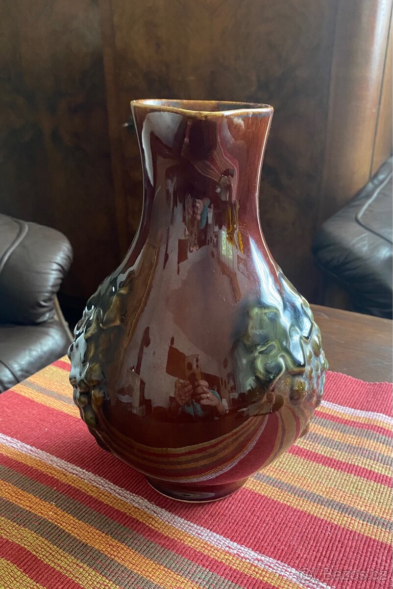 Starý keramický džbán 2l - 4