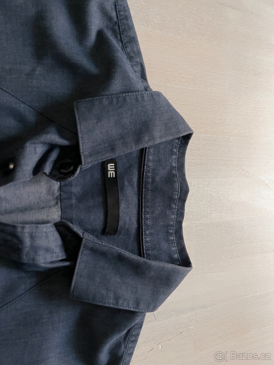 Pánská modra košile vel S - 4