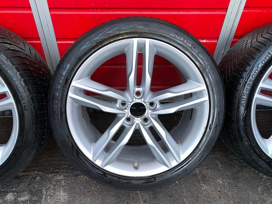 Original 3x ALU kola Audi 18" 8J ET45 pneu 245/40/R18 - 4