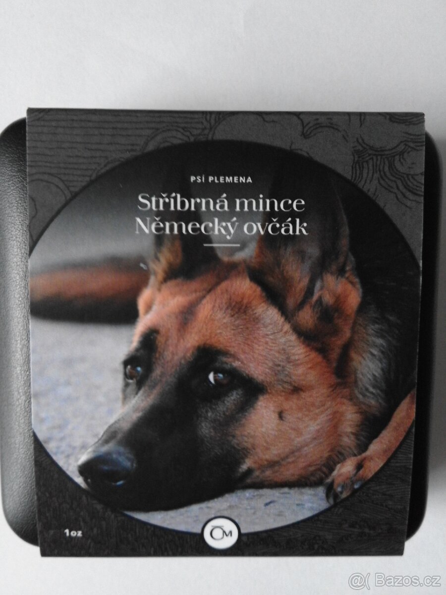 Stříbrná mince ze série Psí plemena - Německý ovčák - 4