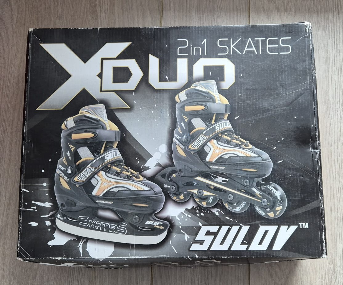 Dětské brusle,kolečkový 2V1.vel 35-38 - 4