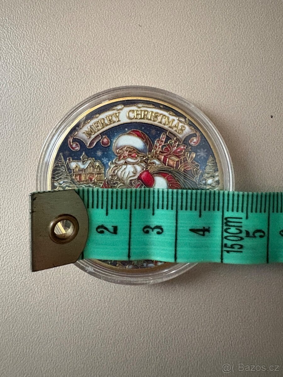 Prodám kovovou dekorační minci s vánočním motivem - 4