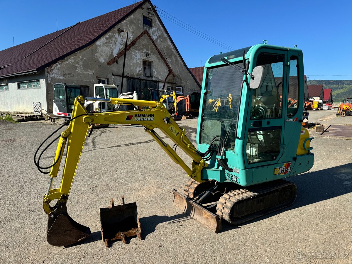 Minibagr yanmar b15 1999 2x lzice - 4