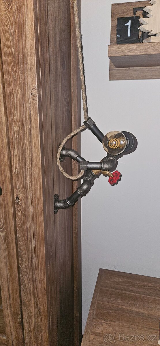 Dekorativní industrialní lampička"Horolezec" - 4