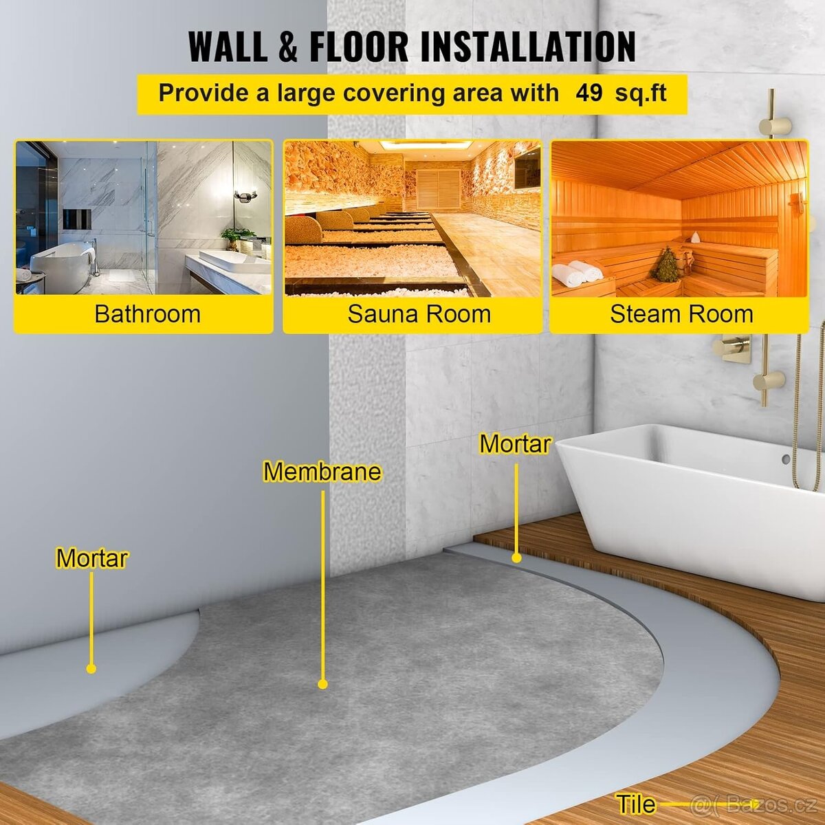 Hydroizolační membrána do koupelen (55 Kč/m2) - 4