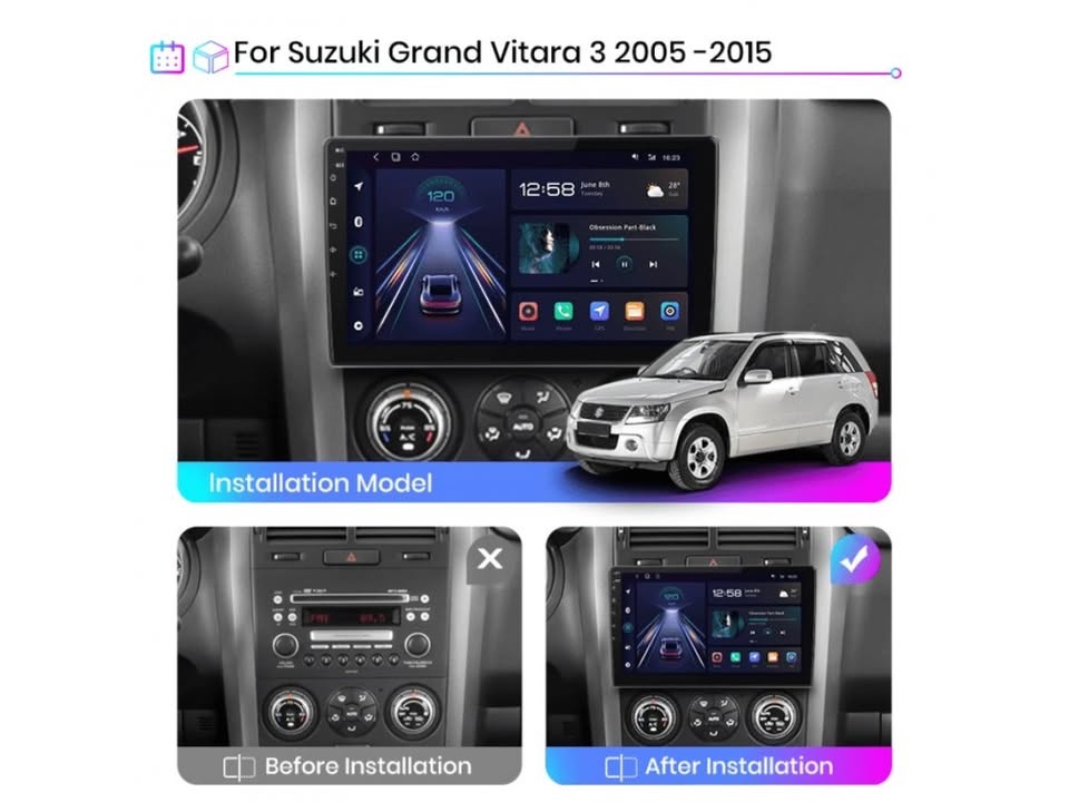 Android autorádio s navi pro SUZUKI GRAND VITARA 3 - 4