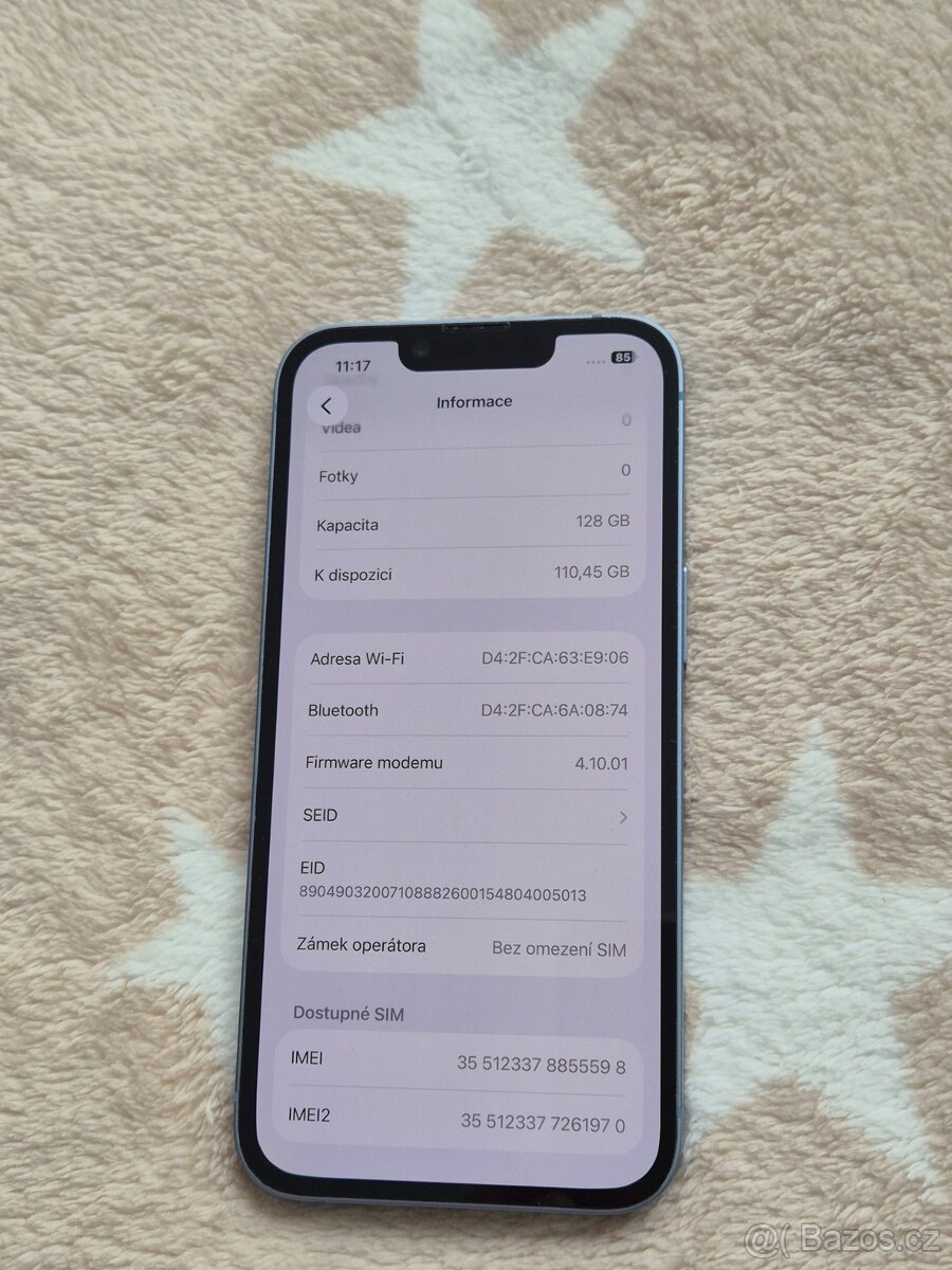 iPhone 14 128gb stav baterie 94% - 4