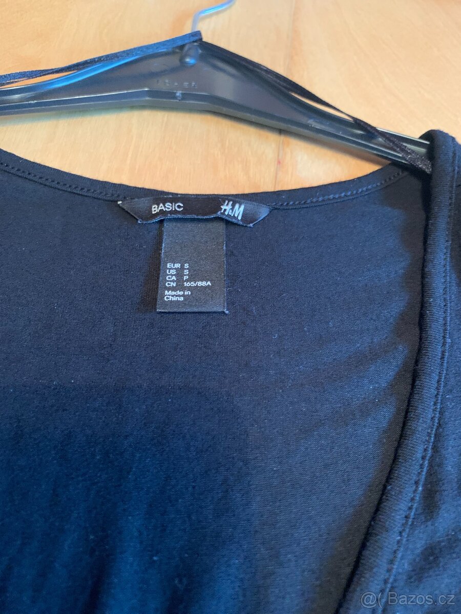 černé úpletové šaty zn. H&M - vel. S - 4