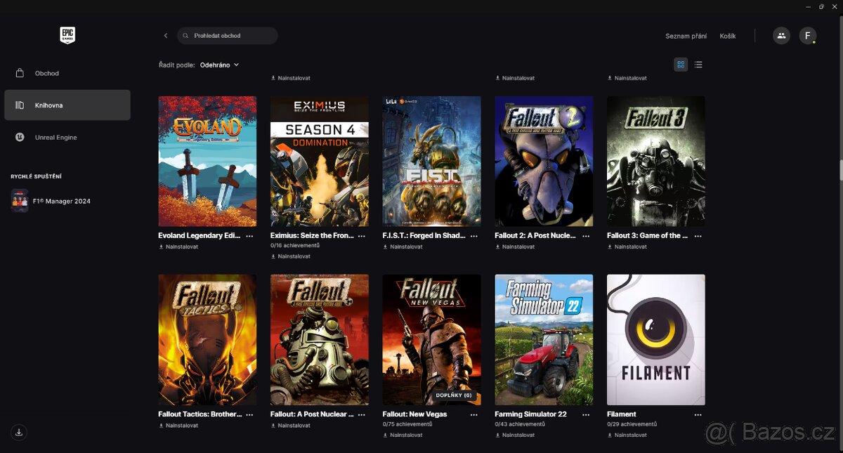 Prodám účet Epic Games – 266 her, hodnota 65 000 Kč+ - 4