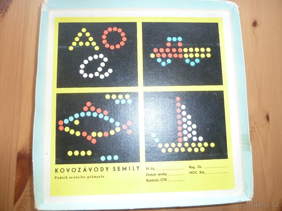 Retro hra Hry a počty s magnety Kovozávody Semily - 4