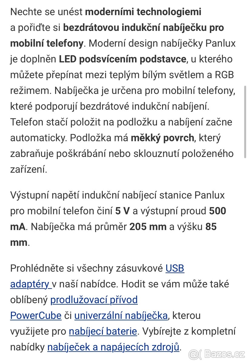 Bezdratova nabijecka na telefon s led podsvicenim - 4